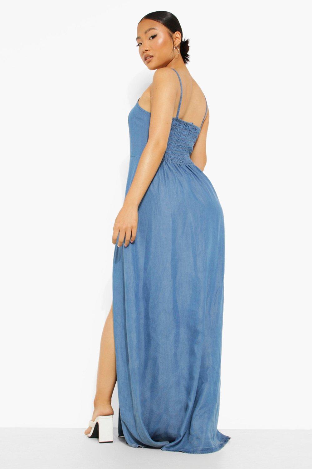 Forever 21 best sale denim maxi dress